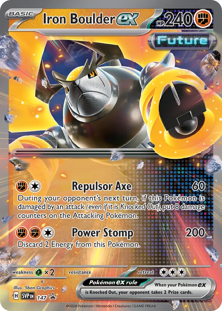 Iron Boulder ex (Scarlet & Violet Black Star Promos) - Pokémon in TCG Land