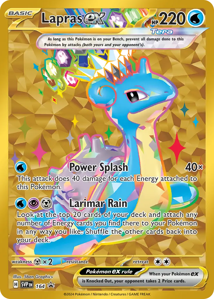 Lapras ex (Scarlet & Violet Black Star Promos) - Pokémon in TCG Land México