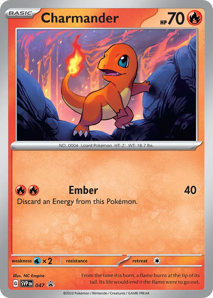 Charmander (Scarlet & Violet Black Star Promos) - Pokémon in TCG Land México