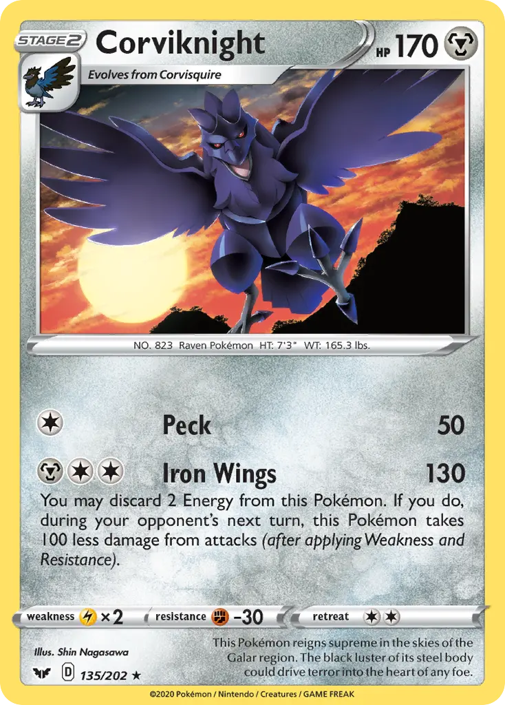 Corviknight (Sword & Shield) - Pokémon in TCG Land