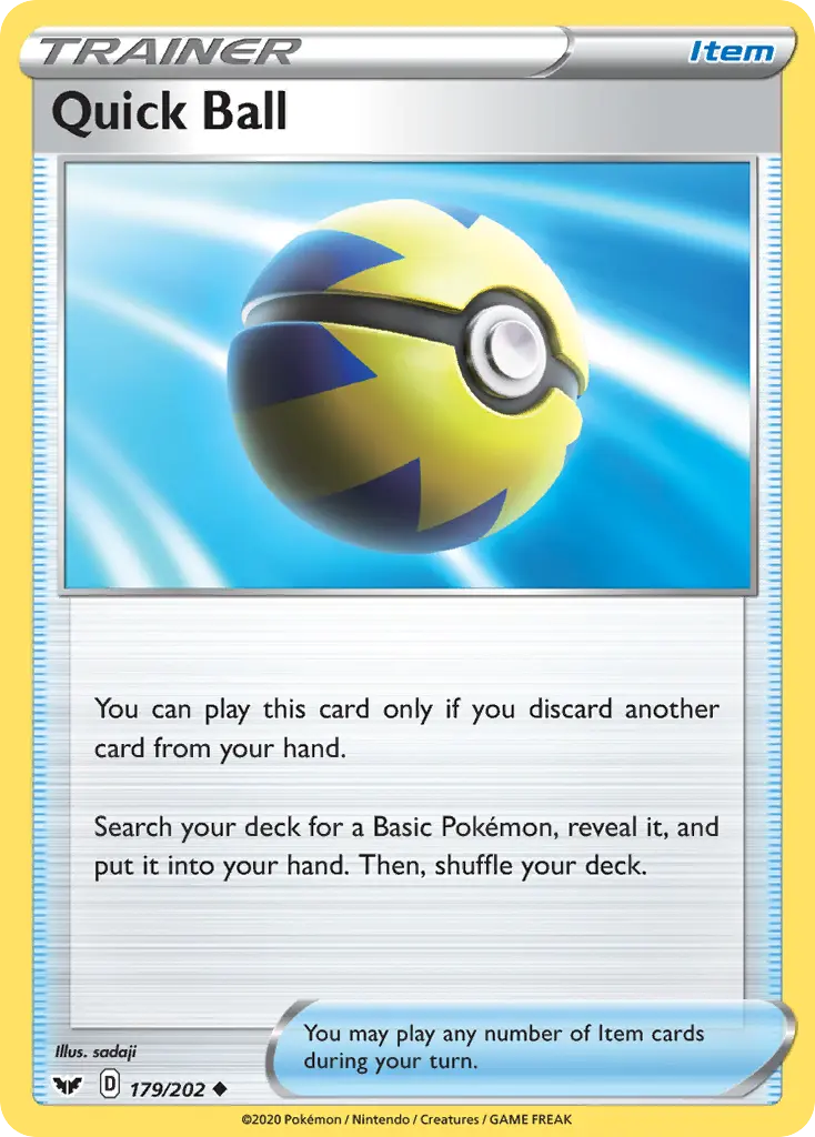 Quick Ball (Sword & Shield) - Pokémon in TCG Land México