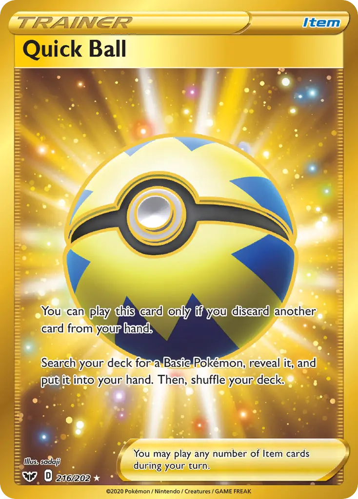 Quick Ball (Sword & Shield) - Pokémon in TCG Land México