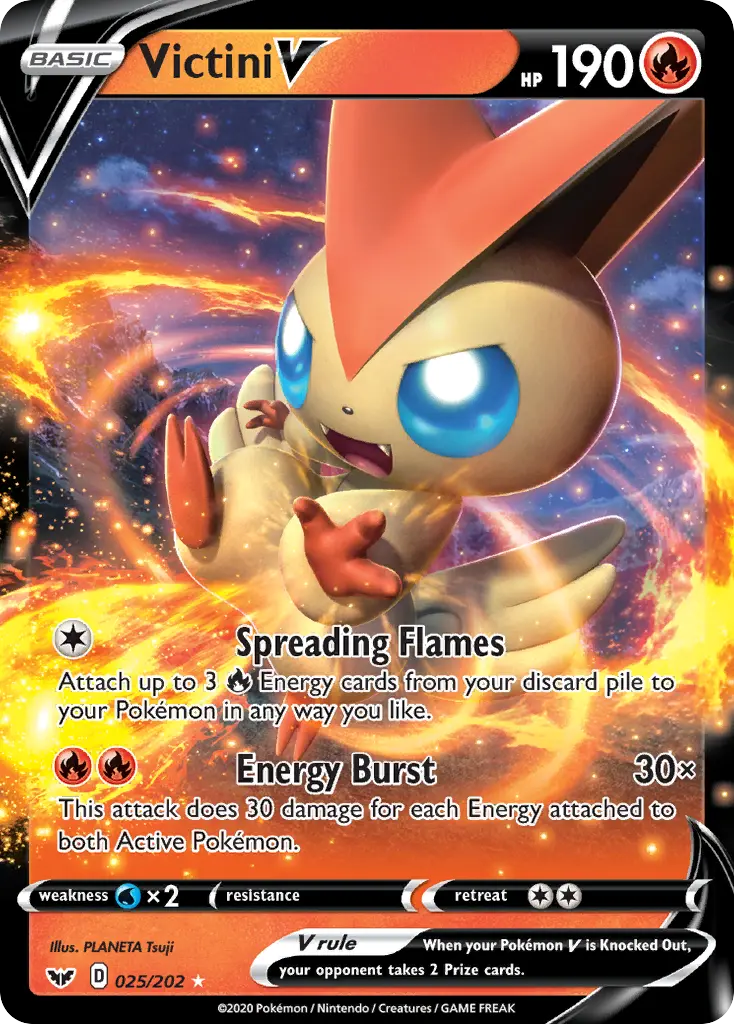 Victini V (Sword & Shield) - Pokémon in TCG Land
