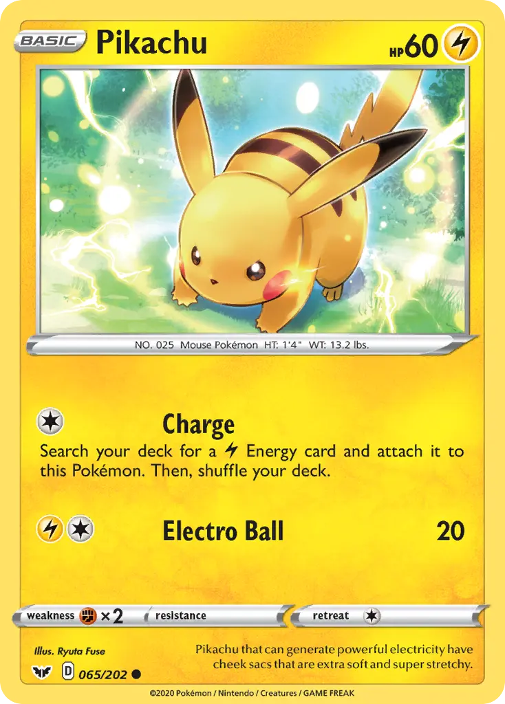 Pikachu (Sword & Shield) - Pokémon in TCG Land México