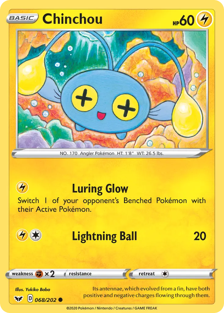 Chinchou (Sword & Shield) - Pokémon in TCG Land México
