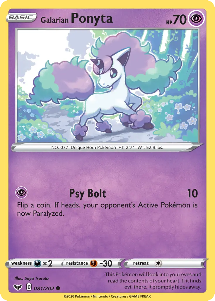 Galarian Ponyta (Sword & Shield) - Pokémon in TCG Land México