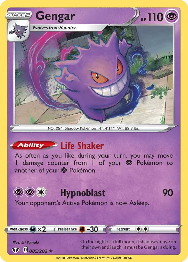 Gengar (Sword & Shield) - Pokémon in TCG Land México