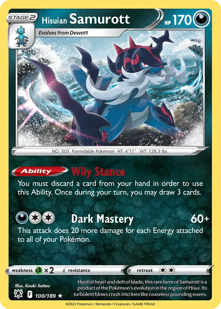 Hisuian Samurott (Astral Radiance) - Pokémon in TCG Land México