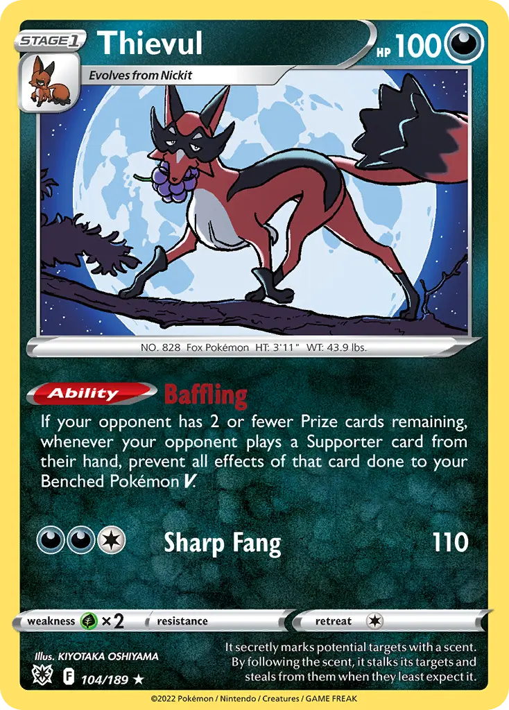 Thievul (Astral Radiance) - Pokémon in TCG Land