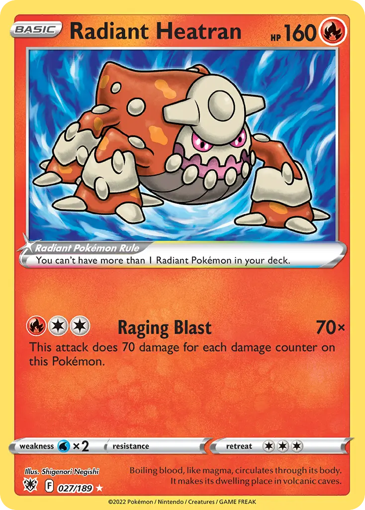Radiant Heatran (Astral Radiance) - Pokémon in TCG Land México