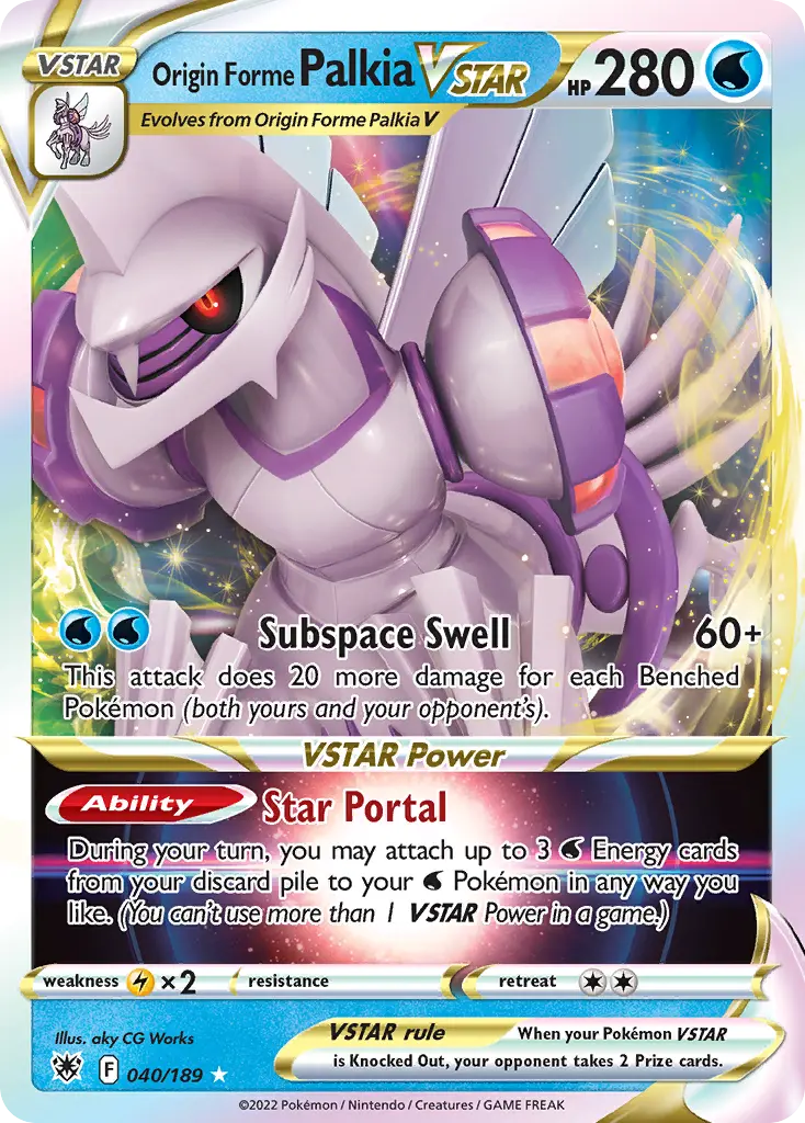 Origin Forme Palkia VSTAR (Astral Radiance) - Pokémon in TCG Land