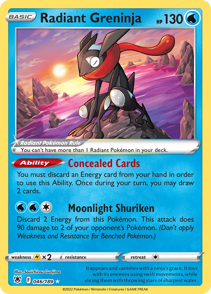 Radiant Greninja (Astral Radiance) - Pokémon in TCG Land México