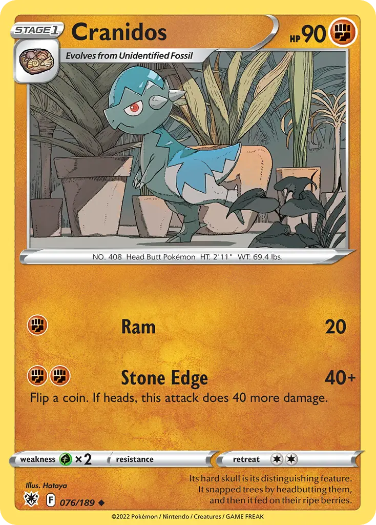 Cranidos (Astral Radiance) - Pokémon in TCG Land México