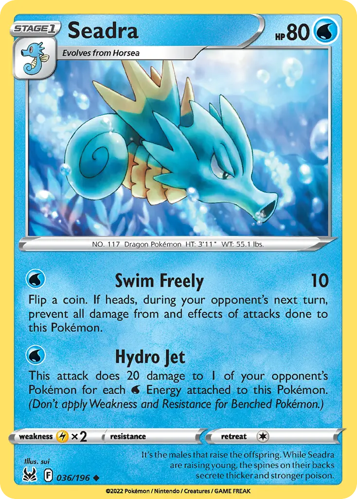 Seadra (Lost Origin) - Pokémon in TCG Land