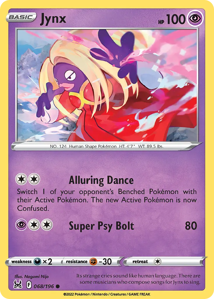 Jynx (Lost Origin) - Pokémon in TCG Land México