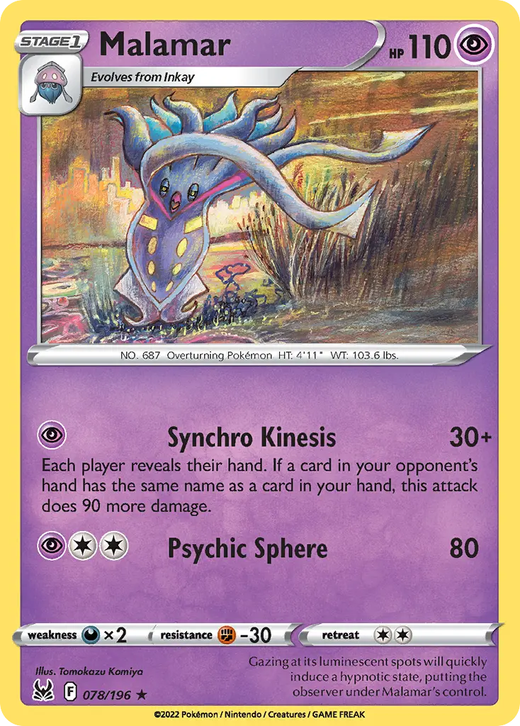 Malamar (Lost Origin) - Pokémon in TCG Land México