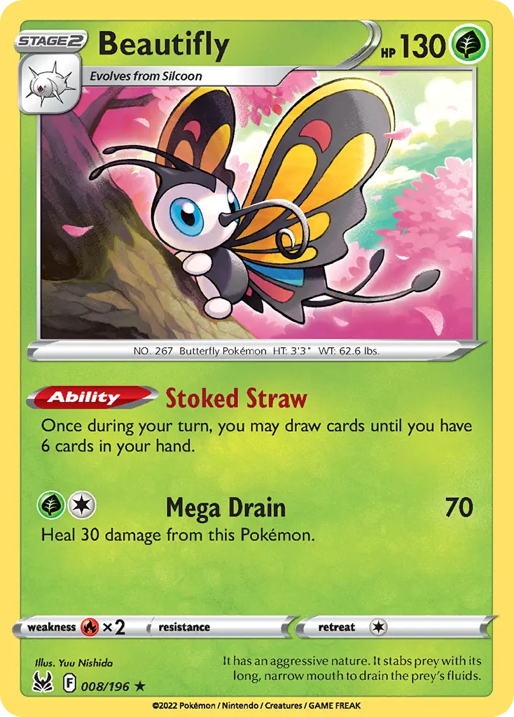 Beautifly (Lost Origin) - Pokémon in TCG Land
