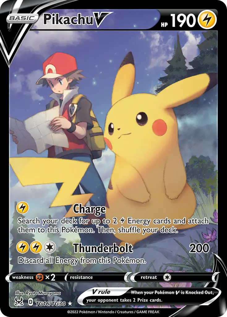 Pikachu V (Lost Origin Trainer Gallery) - Pokémon in TCG Land México