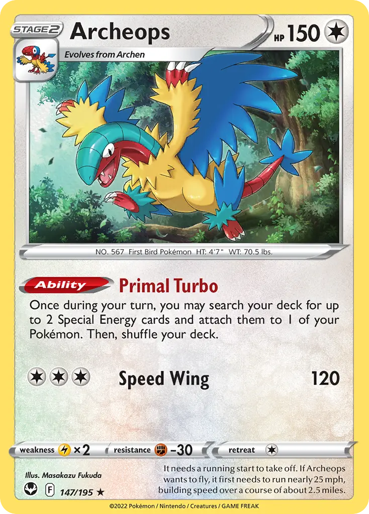 Archeops (Silver Tempest) - Pokémon in TCG Land México