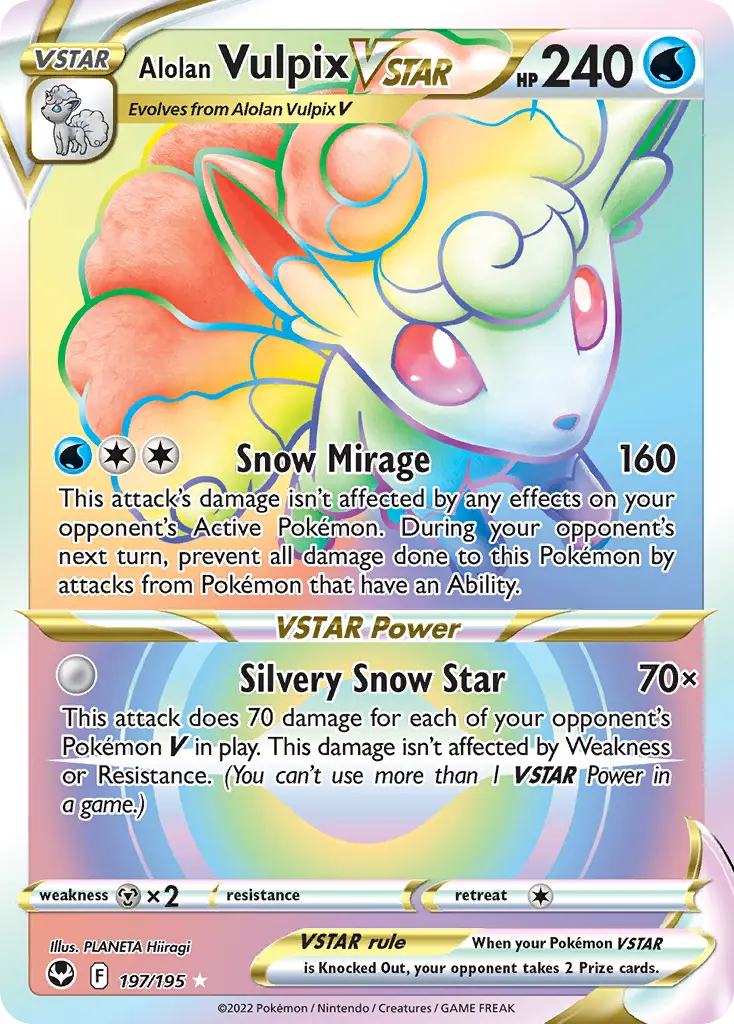 Alolan Vulpix VSTAR (Silver Tempest) - Pokémon in TCG Land México