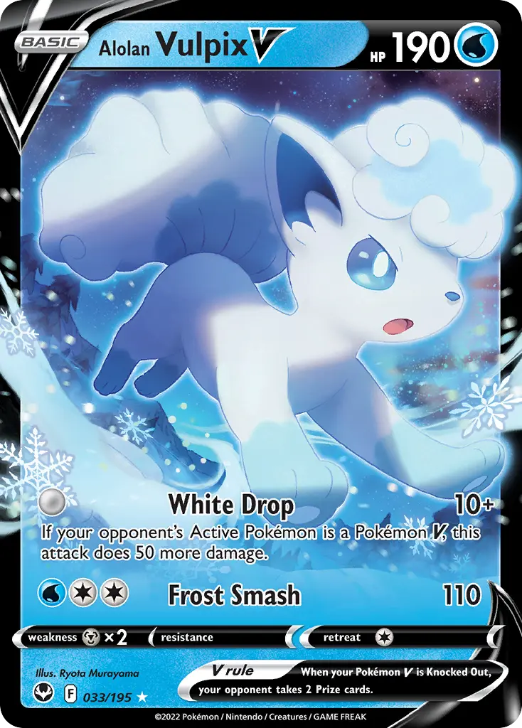Alolan Vulpix V (Silver Tempest) - Pokémon in TCG Land