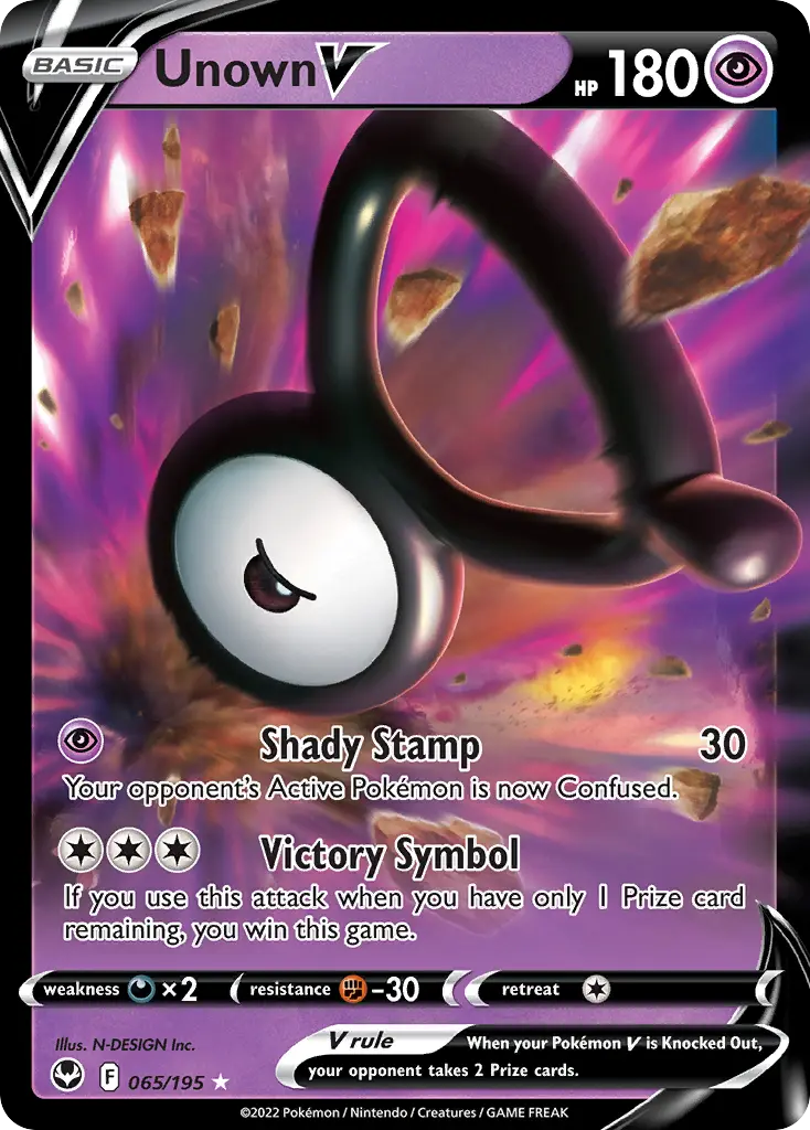 Unown V (Silver Tempest) - Pokémon in TCG Land