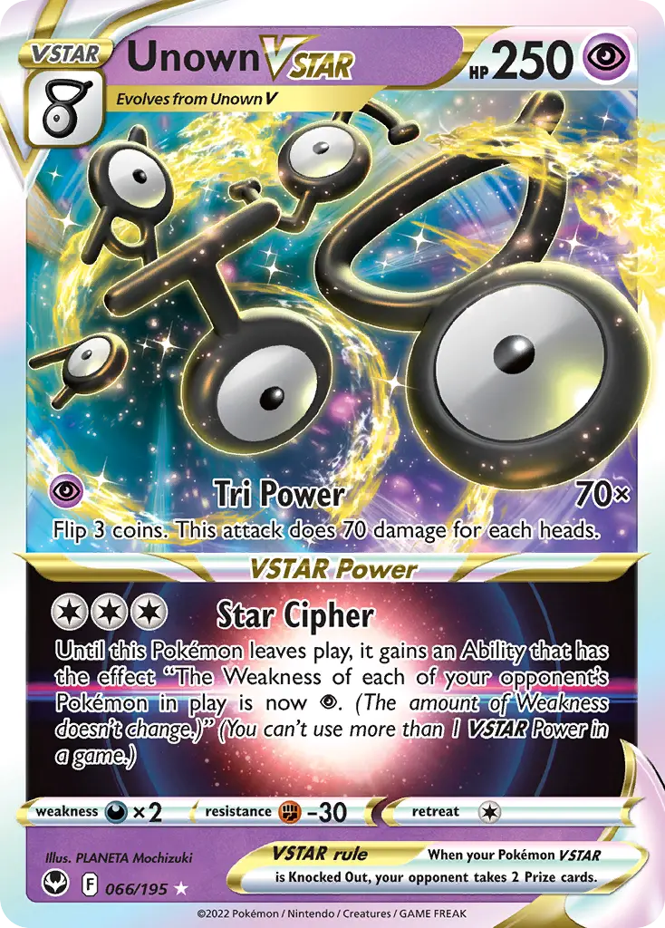 Unown VSTAR (Silver Tempest) - Pokémon in TCG Land