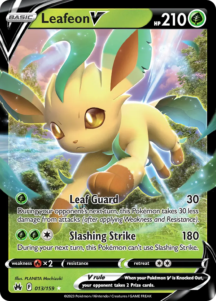 Leafeon V (Crown Zenith) - Pokémon in TCG Land México