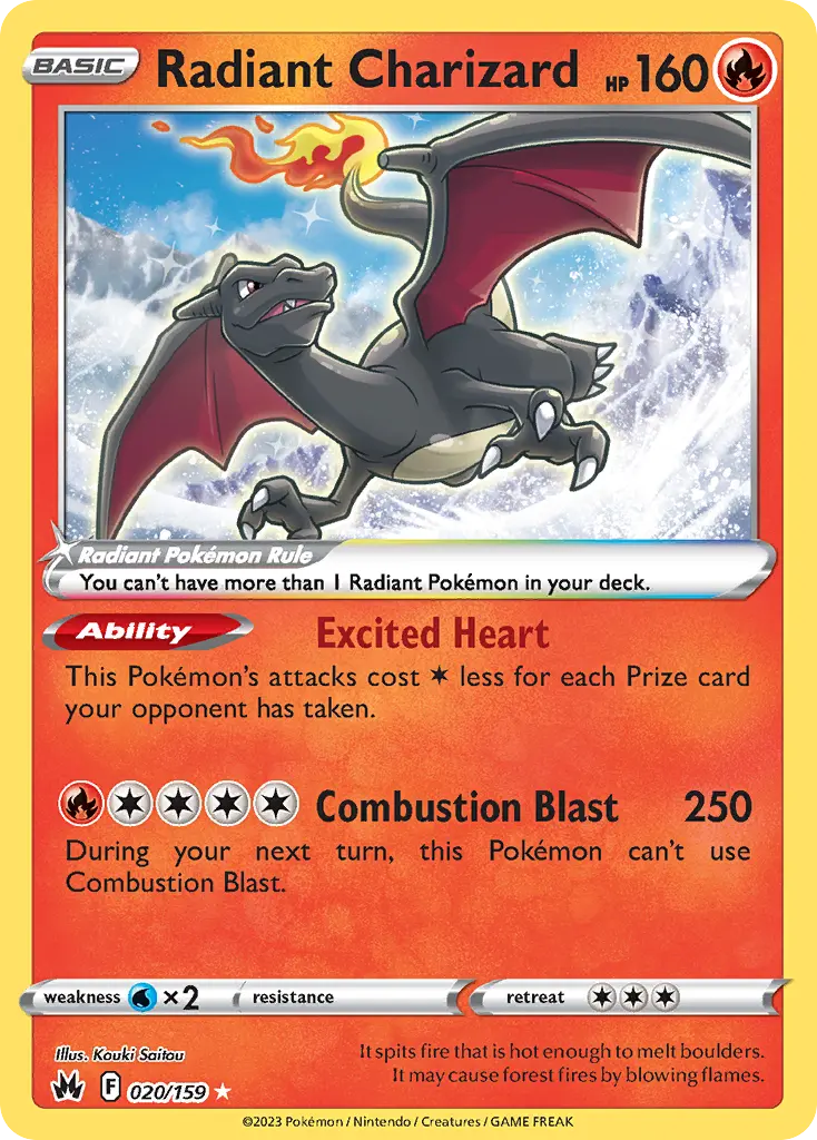 Radiant Charizard (Crown Zenith) - Pokémon in TCG Land México