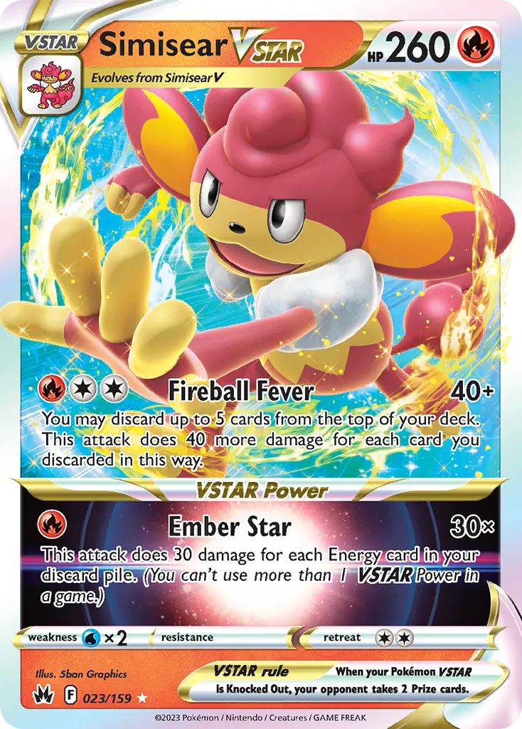 Simisear VSTAR (Crown Zenith) - Pokémon in TCG Land