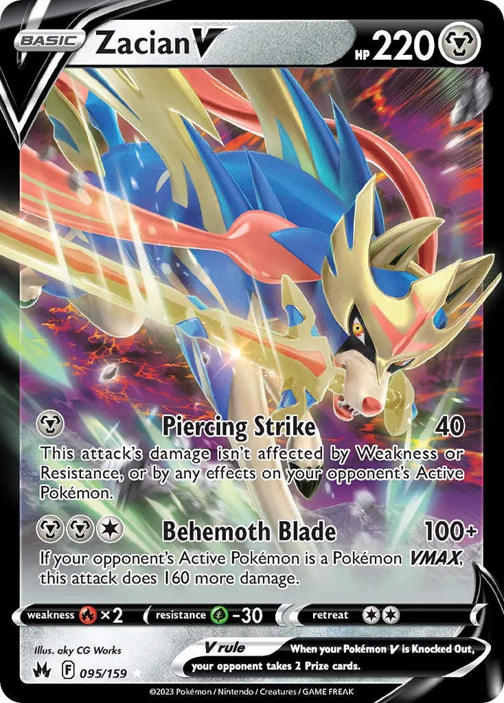 Zacian V (Crown Zenith) - Pokémon in TCG Land México
