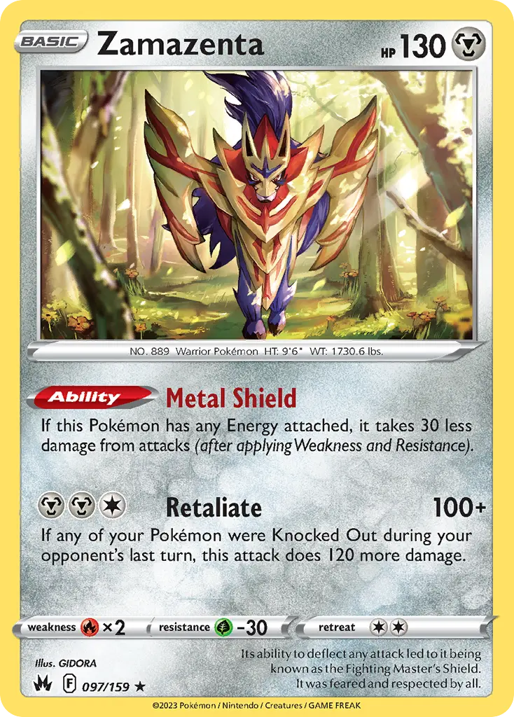 Zamazenta (Crown Zenith) - Pokémon in TCG Land México
