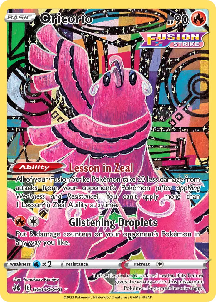 Oricorio (Crown Zenith Galarian Gallery) - Pokémon in TCG Land México