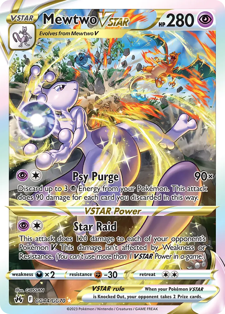 Mewtwo VSTAR (Crown Zenith Galarian Gallery) - Pokémon in TCG Land
