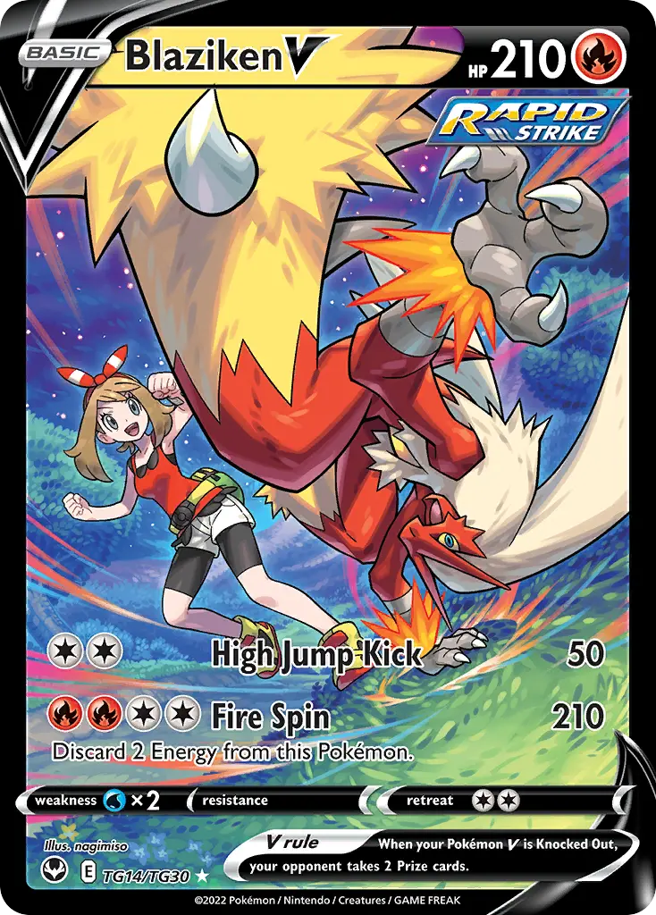 Blaziken V (Silver Tempest Trainer Gallery) - Pokémon in TCG Land México