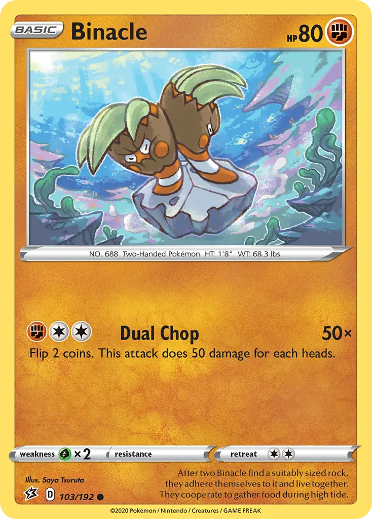 Binacle (Rebel Clash) - Pokémon in TCG Land México