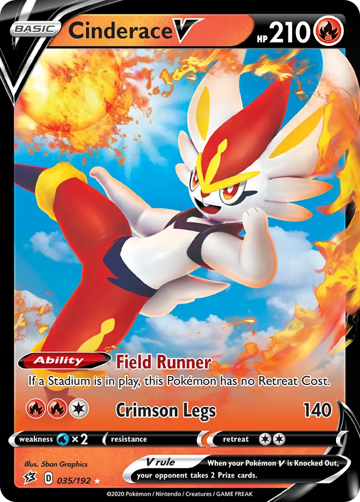 Cinderace V (Rebel Clash) - Pokémon in TCG Land México