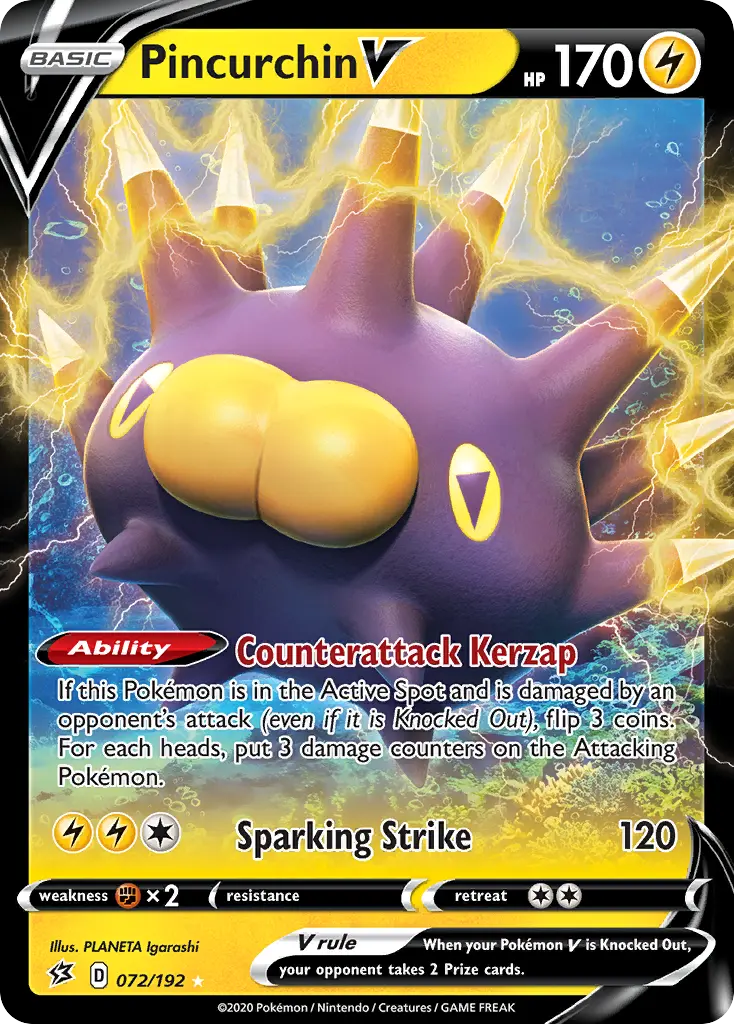 Pincurchin V (Rebel Clash) - Pokémon in TCG Land