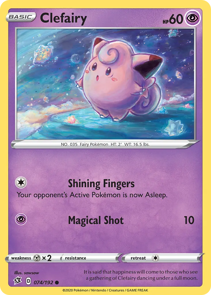 Clefairy (Rebel Clash) - Pokémon in TCG Land México