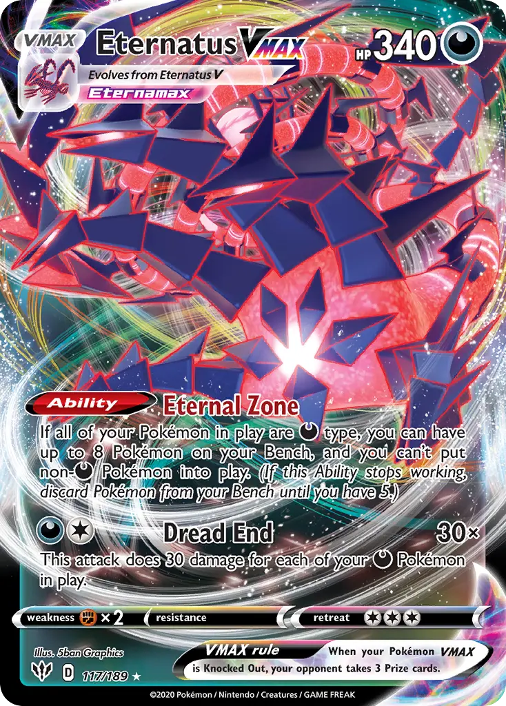 Eternatus VMAX (Darkness Ablaze) - Pokémon in TCG Land México