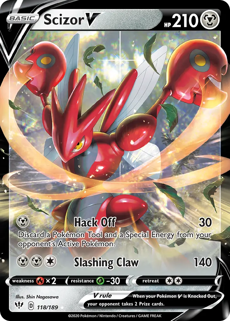 Scizor V (Darkness Ablaze) - Pokémon in TCG Land