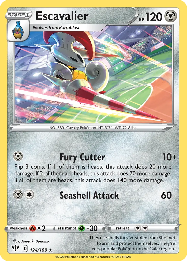 Escavalier (Darkness Ablaze) - Pokémon in TCG Land