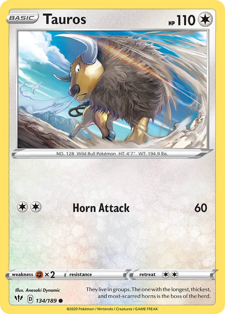 Tauros (Darkness Ablaze) - Pokémon in TCG Land México