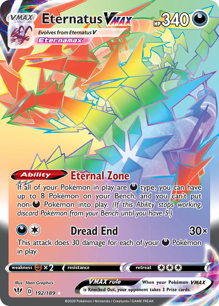 Eternatus VMAX (Darkness Ablaze) - Pokémon in TCG Land México