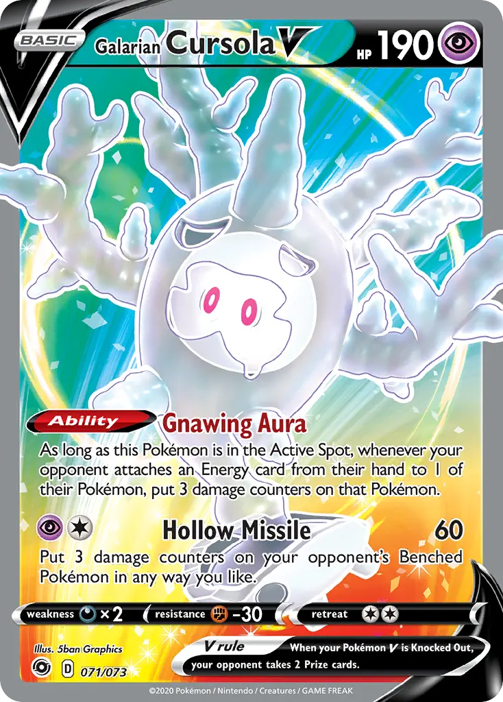Galarian Cursola V (Champion's Path) - Pokémon in TCG Land