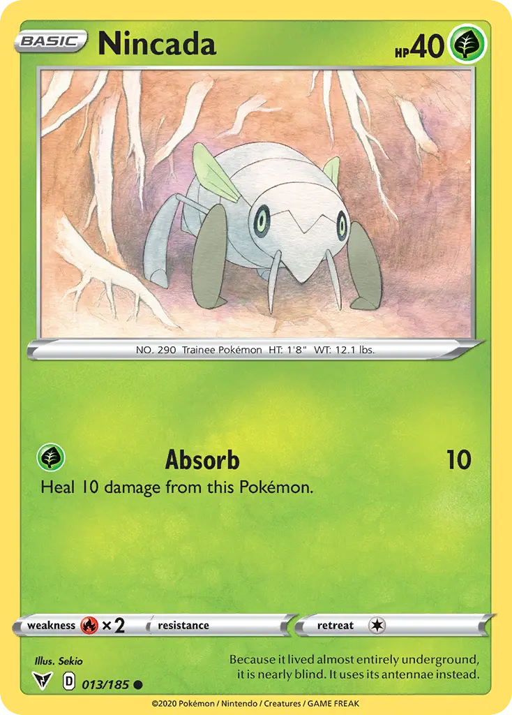 Nincada (Vivid Voltage) - Pokémon in TCG Land