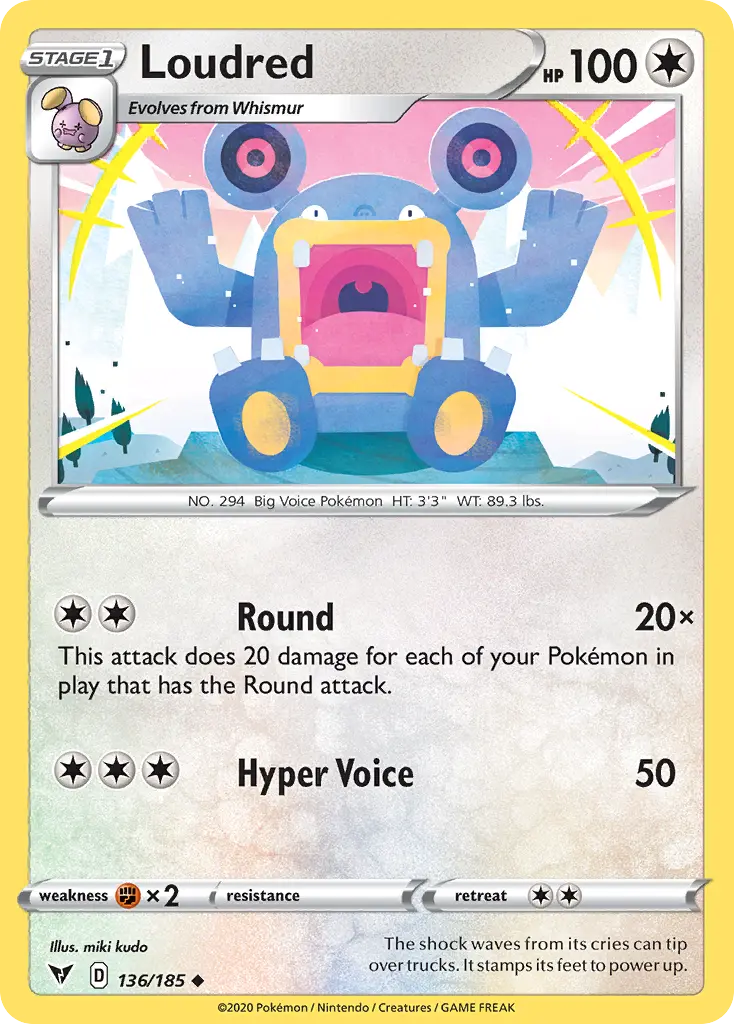 Loudred (Vivid Voltage) - Pokémon in TCG Land