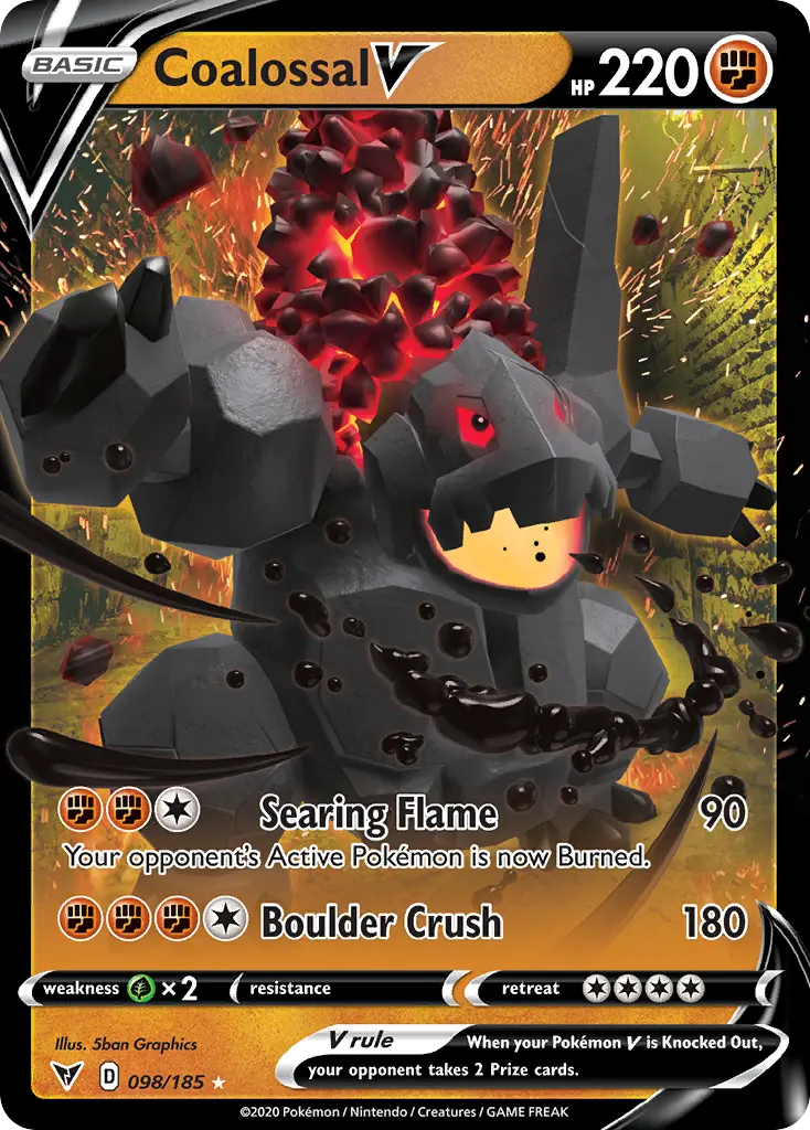 Coalossal V (Vivid Voltage) - Pokémon in TCG Land