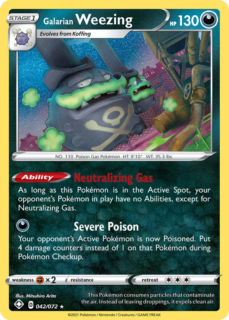 Galarian Weezing (Shining Fates) - Pokémon in TCG Land México