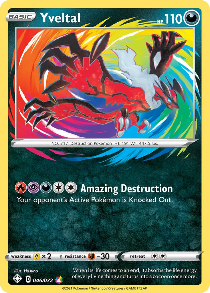 Yveltal (Shining Fates) - Pokémon in TCG Land México